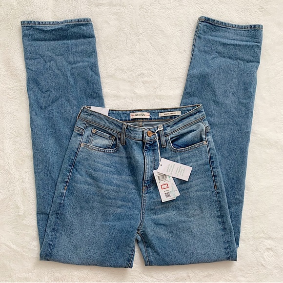 Guess Pants - GUESS | Relaxed fit high rise denim pants